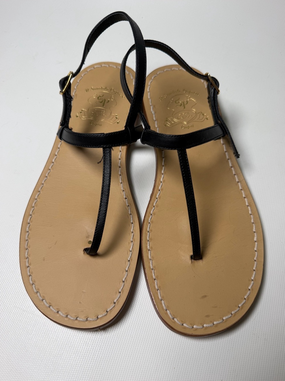 Il Sandalo Caprese T-Strap Sandals - sz 37